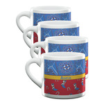 Cowboy Double Shot Espresso Cups - Set of 4 (Personalized)