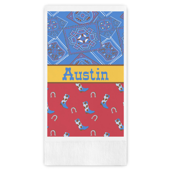 Custom Cowboy Guest Paper Towels - Full Color (Personalized)