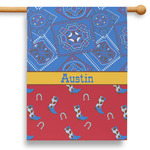 Cowboy 28" House Flag - Single Sided (Personalized)