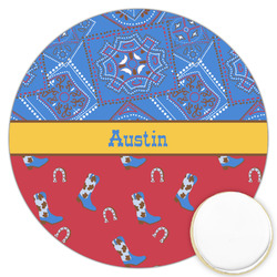 Cowboy Printed Cookie Topper - 3.25" (Personalized)