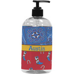 Cowboy Plastic Soap / Lotion Dispenser (16 oz - Large - Black) (Personalized)