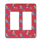 Cowboy Rocker Style Light Switch Cover - Two Switch