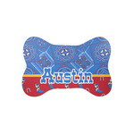 Cowboy Bone Shaped Dog Food Mat (Small) (Personalized)