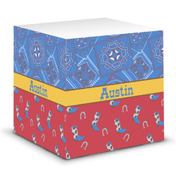 Cowboy Sticky Note Cube (Personalized)