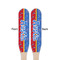 Cowboy Wooden Food Pick - Paddle - Double Sided - Front & Back