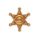 Cowboy Genuine Maple or Cherry Wood Sticker