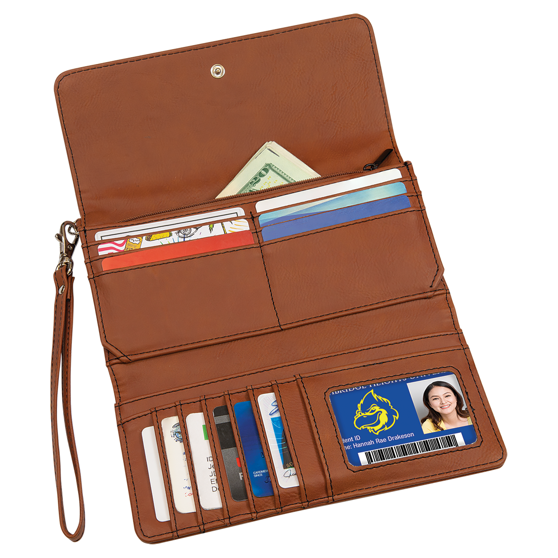 Clutch Wallet Photo on a Wallet Custom Leatherette Wallet 