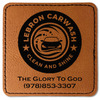 Generated Product Preview for Benny Review of Logo & Company Name Faux Leather Iron On Patch