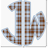 Generated Product Preview for Jeannette Review of Two Color Plaid Monogram Car Decal (Personalized)