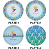 Generated Product Preview for Rori Schaffer Review of Mermaids 10" Glass Lunch / Dinner Plates - Single or Set (Personalized)