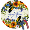 Generated Product Preview for Nancy Review of Sunflowers Round Fridge Magnet (Personalized)
