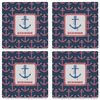 Generated Product Preview for Patriia Bye Review of Nautical Anchors & Stripes Absorbent Stone Coasters - Set of 4 (Personalized)