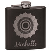 Generated Product Preview for James a Review of Sunflowers Black Flask Set (Personalized)