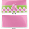 Generated Product Preview for Priscilla H Wallace Review of Pink & Green Dots Vinyl Checkbook Cover (Personalized)