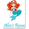 Generated Product Preview for Becky S Review of Mermaids Graphic Decal - Custom Sizes (Personalized)