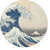 Generated Product Preview for Kari Review of Great Wave off Kanagawa Round Glass Cutting Board