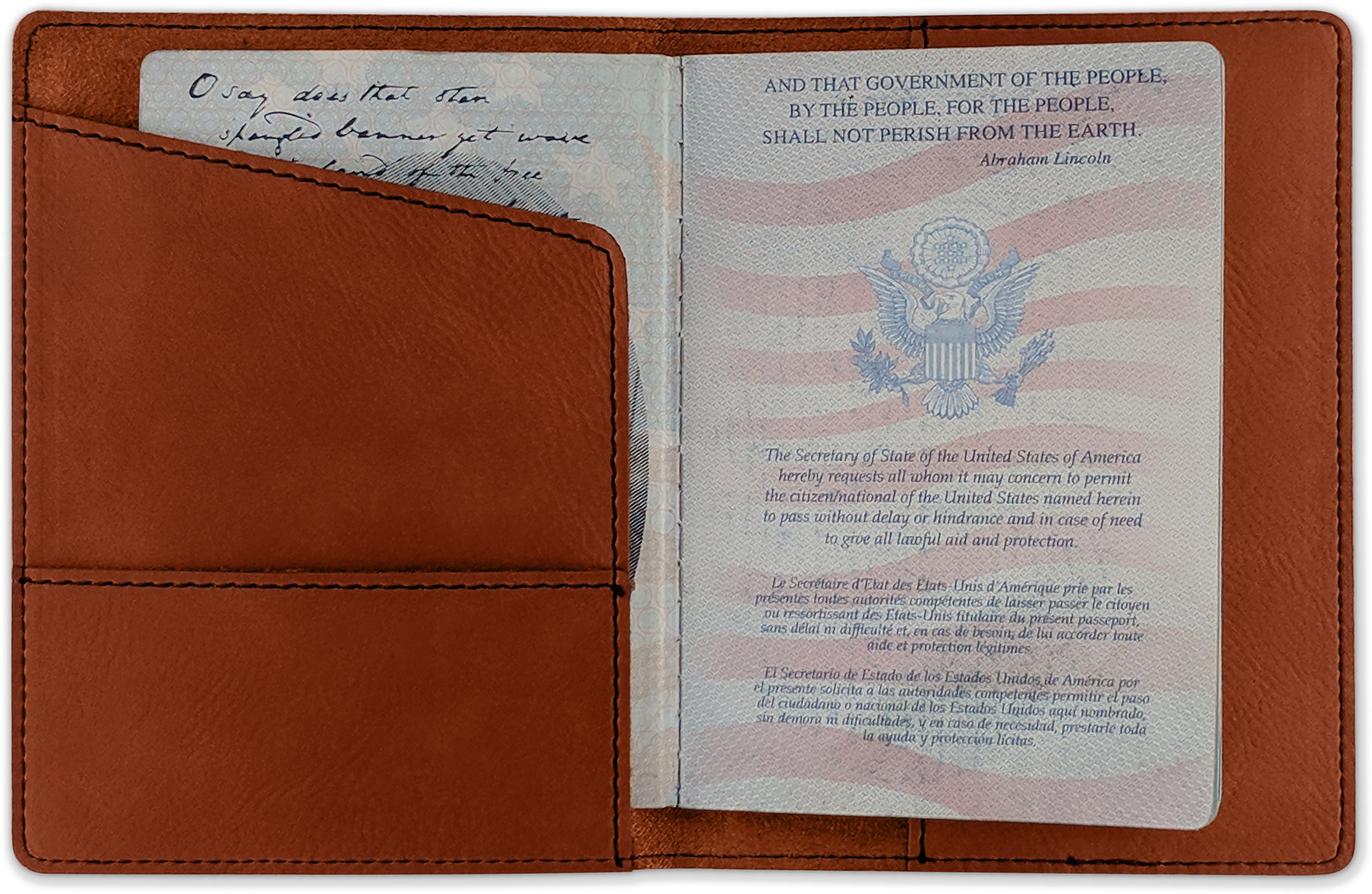 Custom Passport Holders - Faux Leather