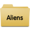 Aliens Templates for Reusable Cotton Grocery Bags - Single