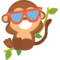Monkeys Templates for Printed Cookie Toppers - 1.25