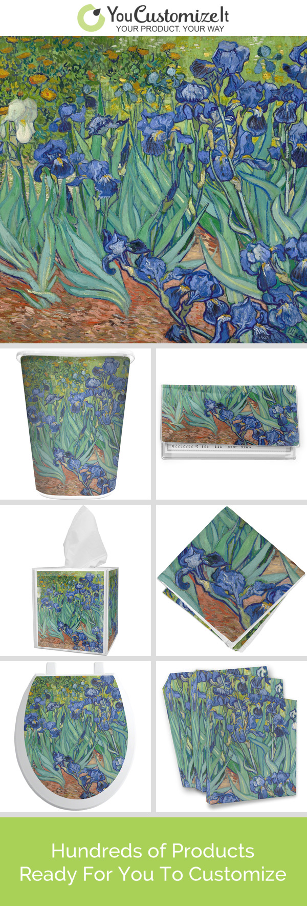 Van Gogh Irises Keychain Wallet - Getty Museum Store