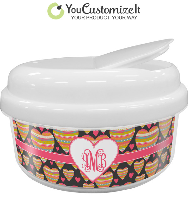 Custom Lips n Hearts Snack Container (Personalized)