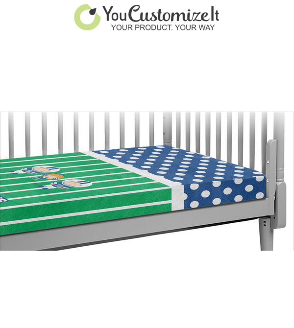 Football baby outlet bedding crib set