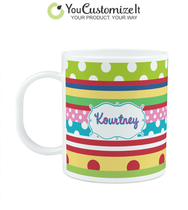 Custom Transportation Plastic Kids Mug (Personalized)