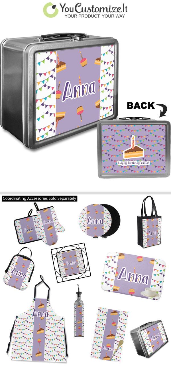 Photo Birthday Design Custom Lunch Box