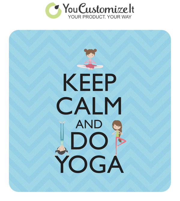 Custom Keep Calm & Do Yoga Square Decal