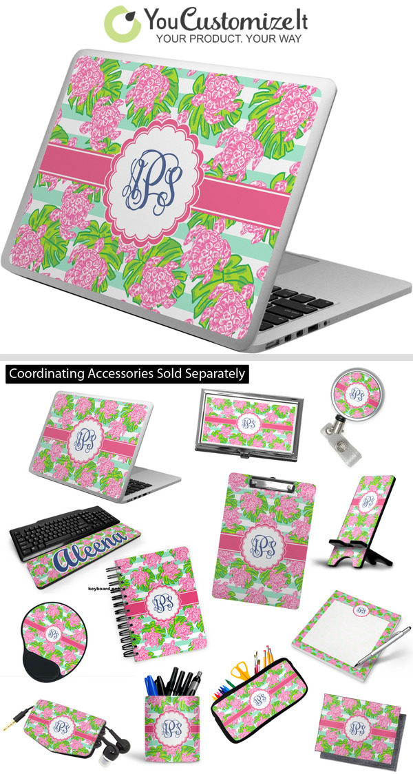 Laptop Notebook Computer Sticker Decal - Custom Name Monogram Autograph -  Skins Stickers