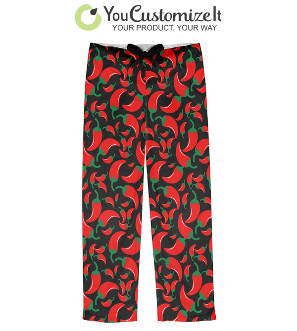 Custom Chili Peppers Mens Pajama Pants