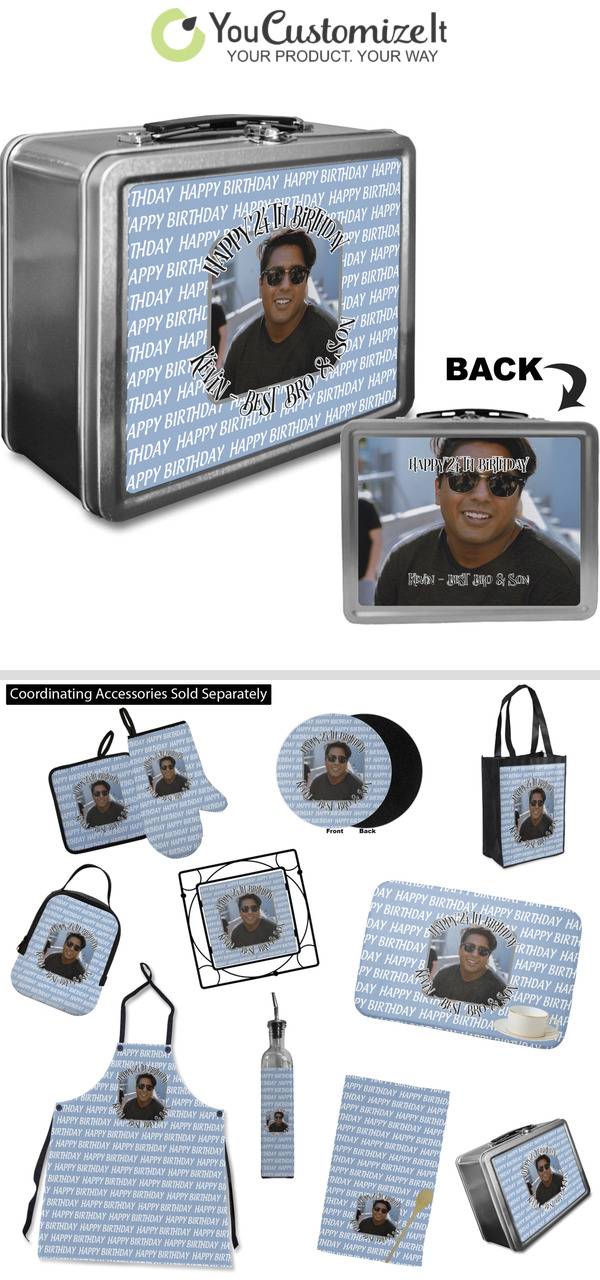 Photo Birthday Design Custom Lunch Box