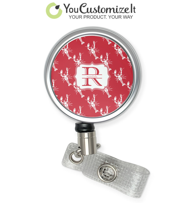 Custom Crawfish Retractable Badge Reel (Personalized)