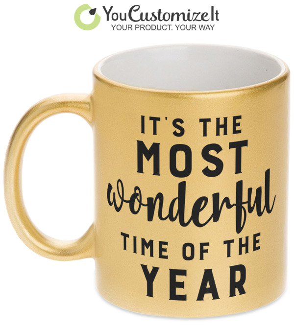 12 Days of Christmas Gold Words Mug Starbucks