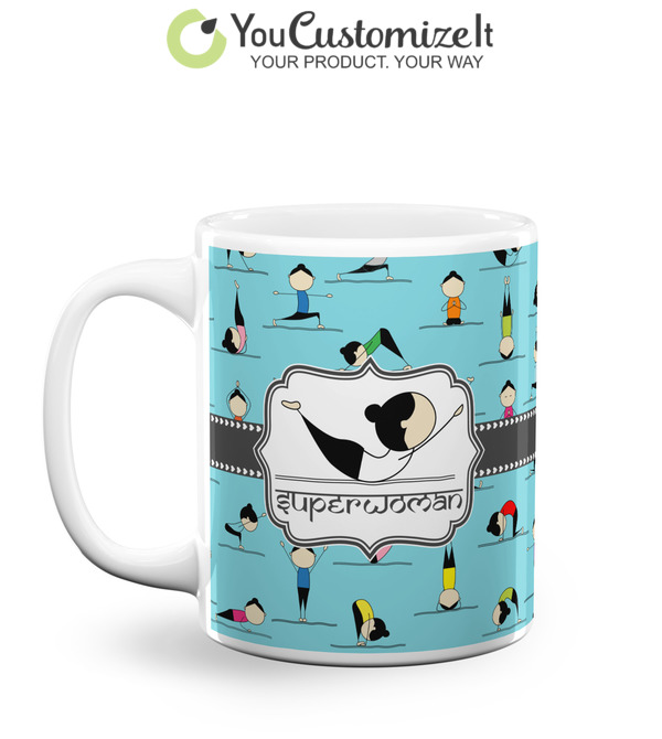 Custom Yoga Poses Coffee Mug (Personalized)