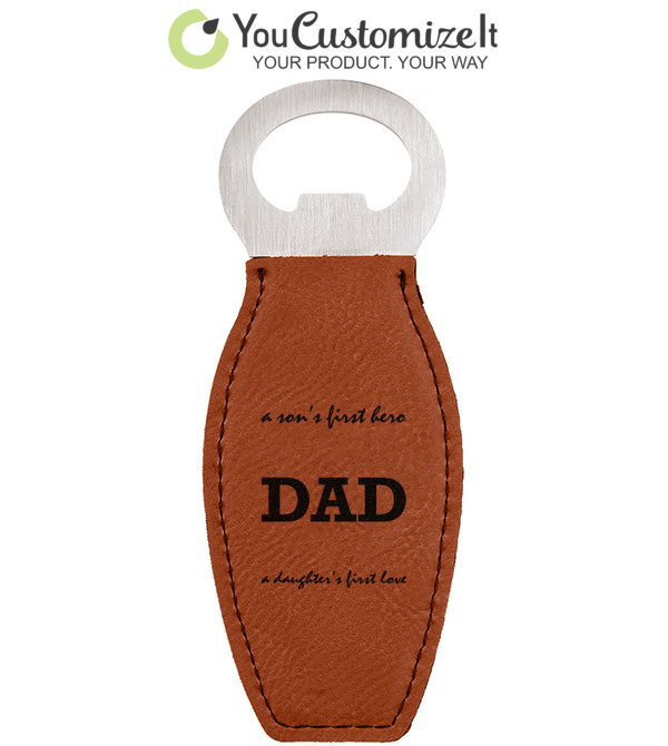 Surviving Fatherhood One Beer at a Time Funny Bottle Opener Key Chain -  Back can be Personalized