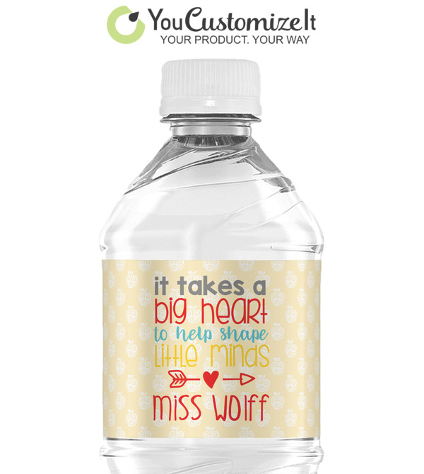 Custom Inspirational Quotes Water Bottle Labels - Custom Sized