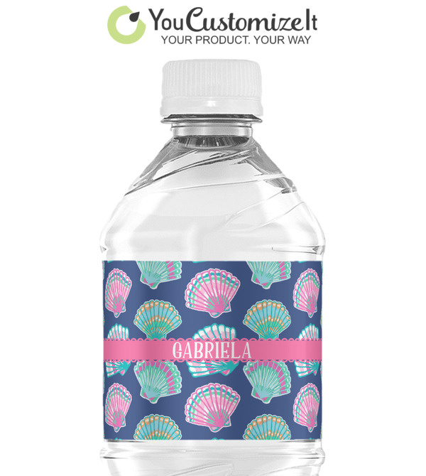 Preppy Design Custom Water Bottle Labels - Custom Sized