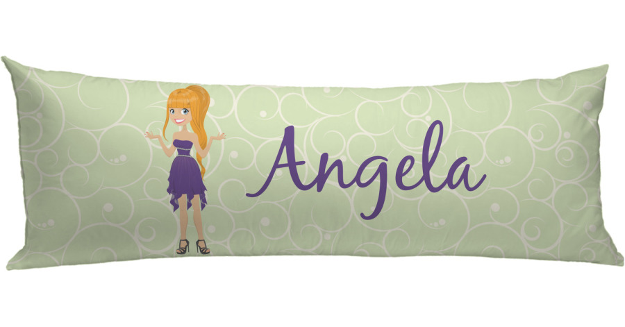 Custom Custom Character (Woman) Body Pillow Case (Personalized ...