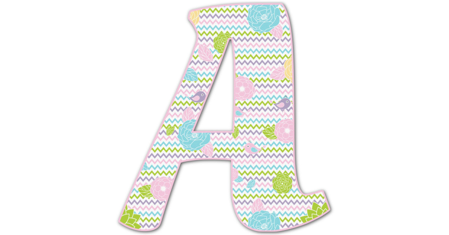 Custom Girly Girl Letter Decal - Small (personalized) 