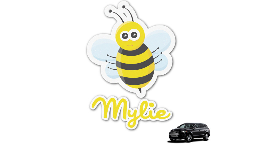 Custom Buzzing Bee Graphic Car Decal (Personalized) | YouCustomizeIt