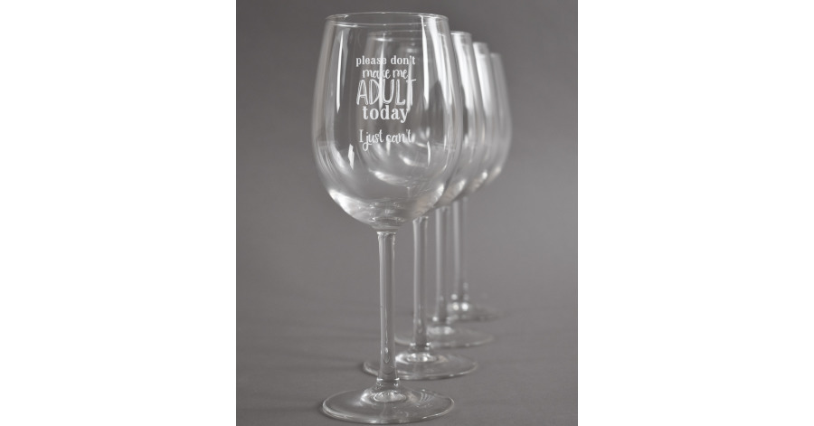 Custom Funny Quotes And Sayings Wine Glasses Set Of 4 Youcustomizeit 6496