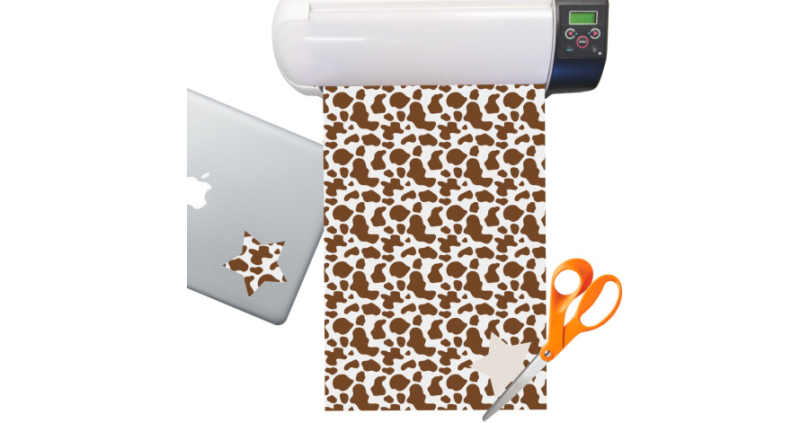 cow print sticker vinyl sheet permanent youcustomizeit