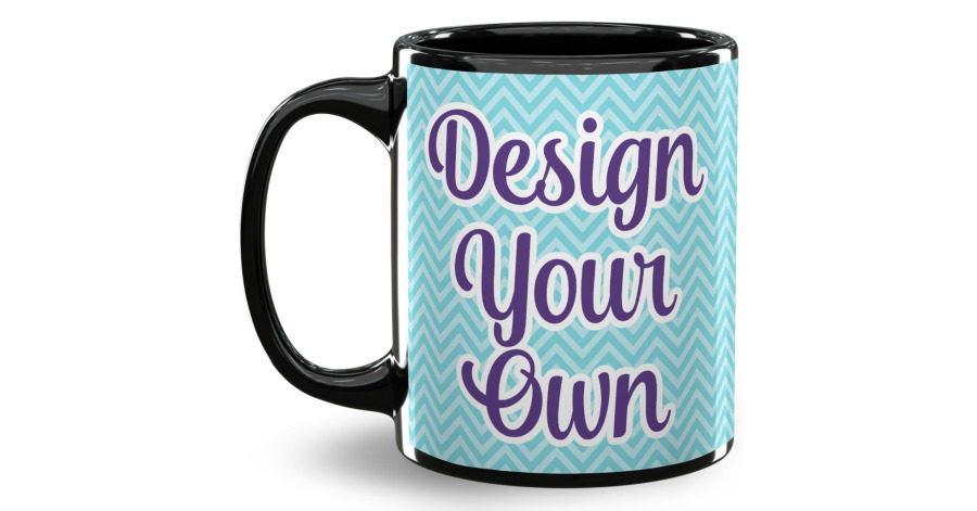 Custom 11 oz Coffee Mugs - Black | Design & Preview Online | YouCustomizeIt