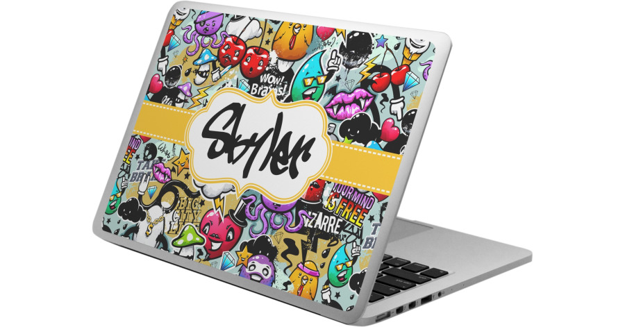 Custom Graffiti Laptop Skin - Custom Sized (Personalized) | YouCustomizeIt