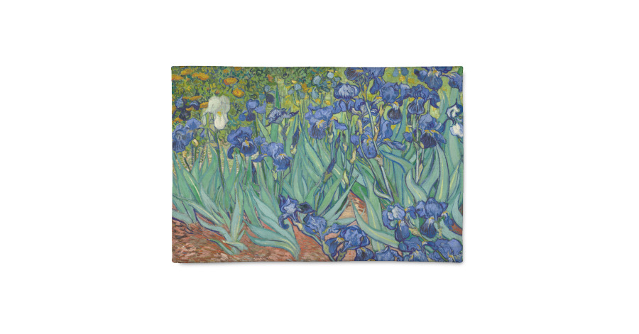 Custom Irises (Van Gogh) Patio Rug | YouCustomizeIt