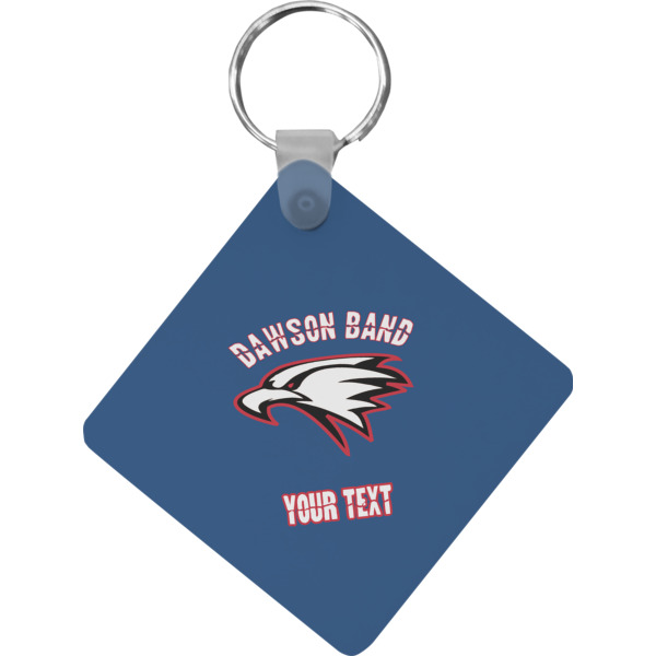 Custom Design Your Own Diamond Plastic Keychain