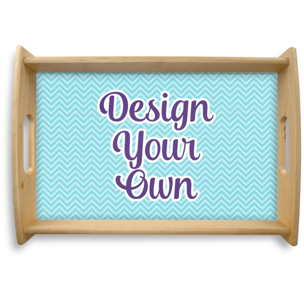 Custom Design Your Own Natural Wooden Tray - Small