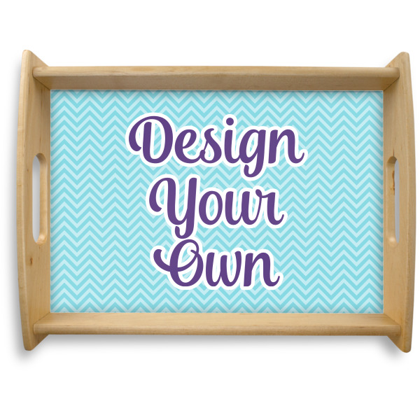 Custom Design Your Own Natural Wooden Tray - Large