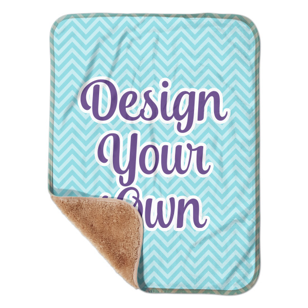 Custom Design Your Own Sherpa Baby Blanket - 30" x 40"